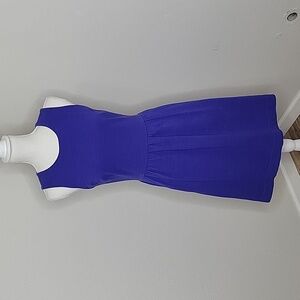 Madewell Sleeveless Zip Up Blue Dress